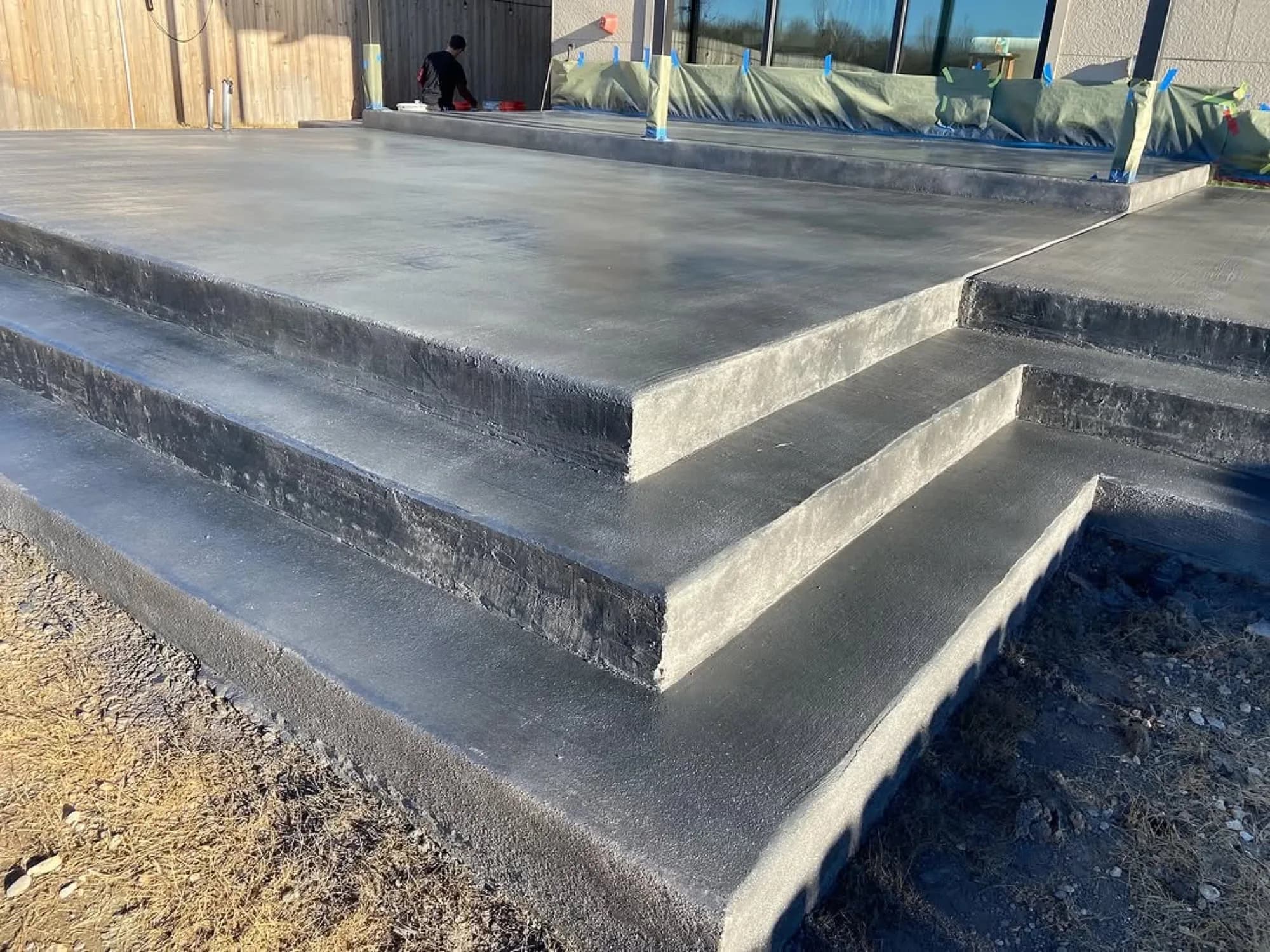 Patio pour (3)