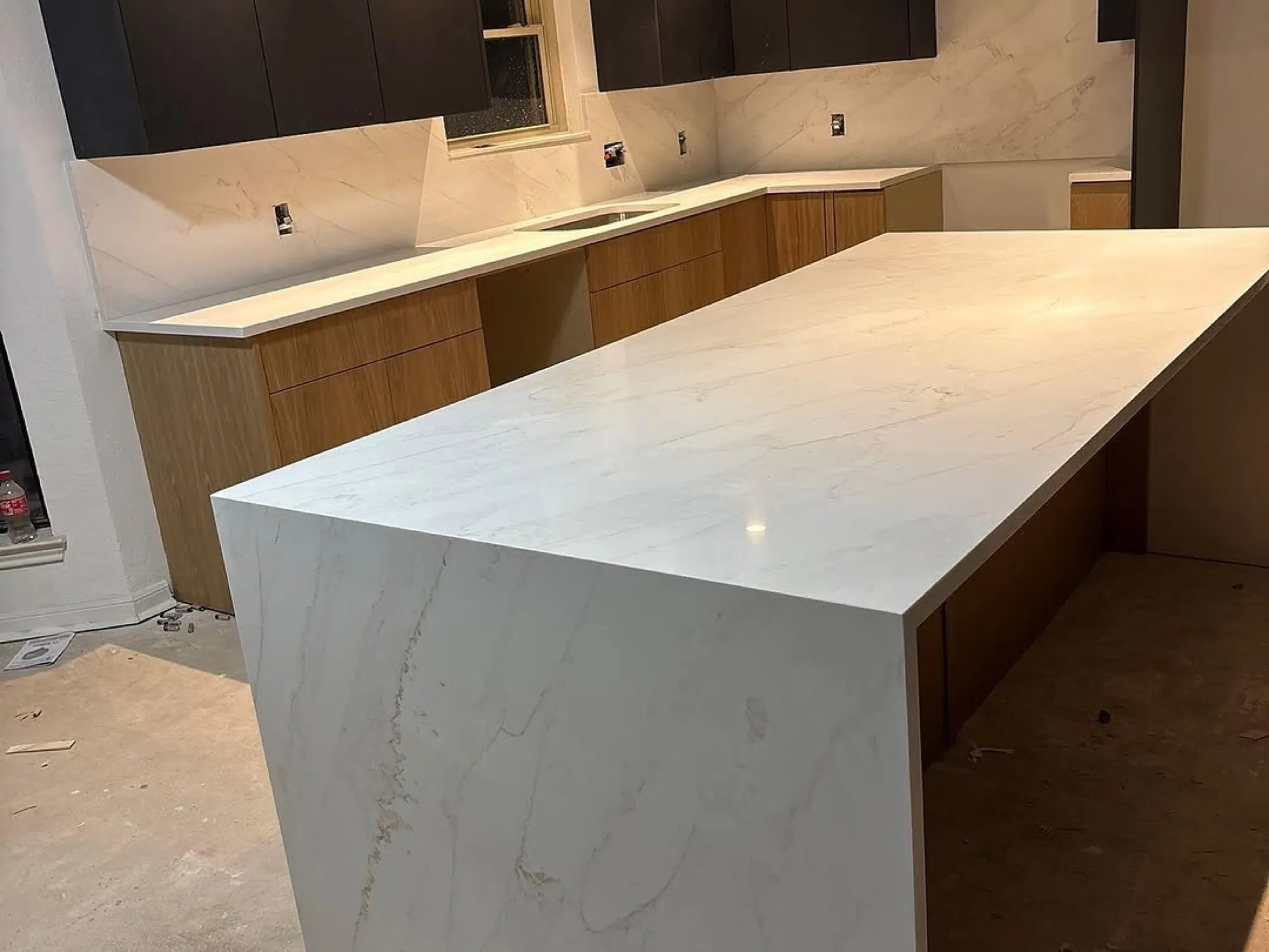 Waterfall island install (3)